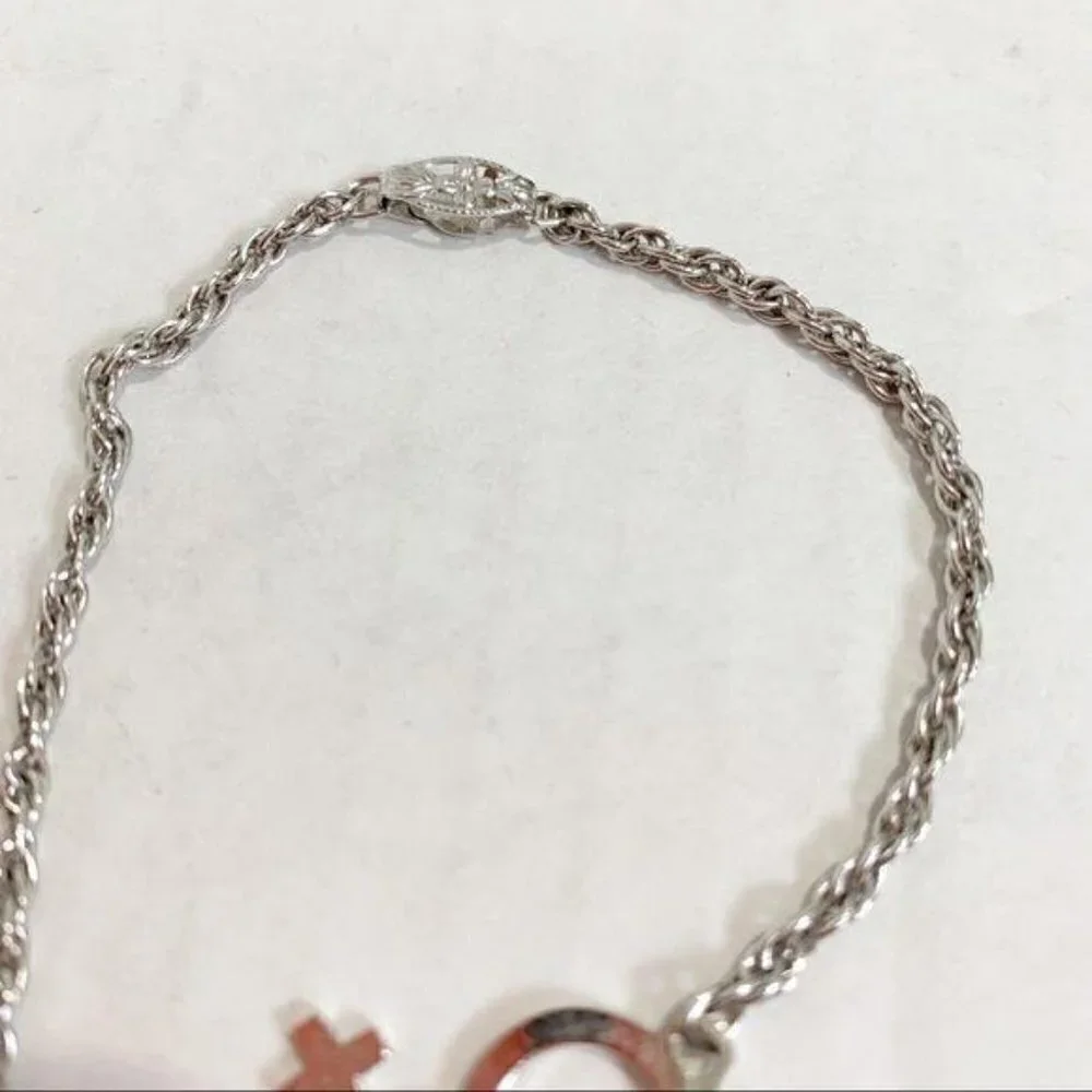 🌷SALE Speidel USA Vintage Silver Tone Male Female Charm